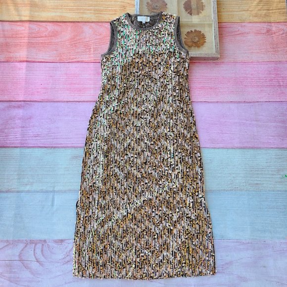 Anthropologie Black and White Midi Dress - Picture 4 of 10